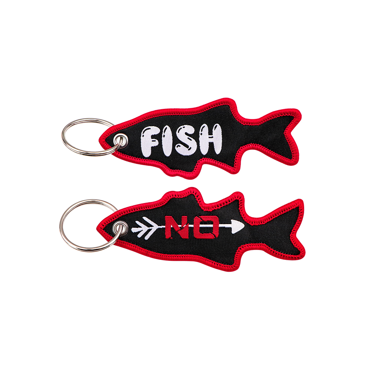 Fish Shape Embroidery Key Tag  - Outdoor Sports Accessories recension och pris