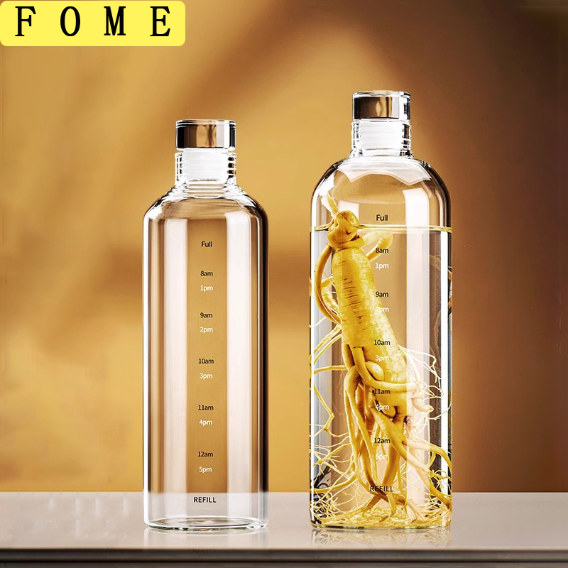 FOME 500/750/1000ml Glass Spor - Outdoor Sport Glass Water Bottle recension och pris