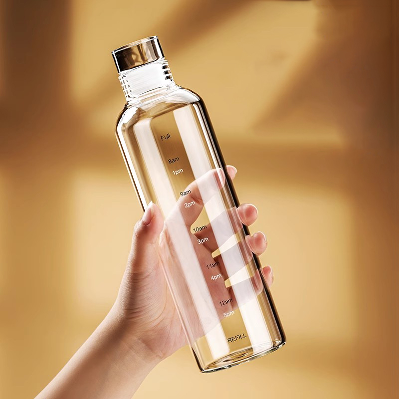 FOME 500/750/1000ml Glass Spor - Outdoor Sport Glass Water Bottle recension och pris