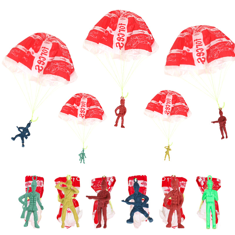 10pcs Plastic Ejecting Parachu - Outdoor Sport For Kids recension och pris